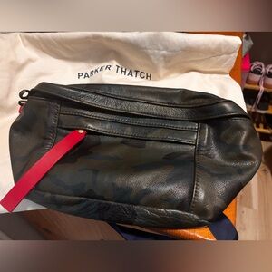 Parker Thatch Leather Camo Sling Bag